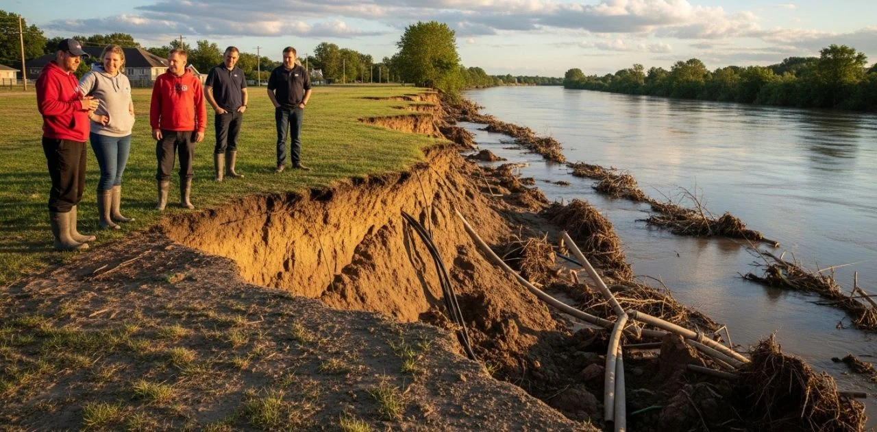 Riverbank Collapse Iford Playing Fields