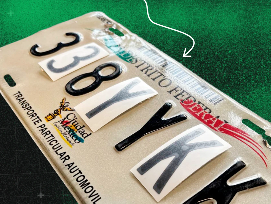License plate film cover